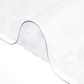 VEVOR Plastic Table Cover 42 x 60 Inch, 1.5 mm Thick Clear Table Protector, Rectangle Clear Desk Mat
