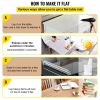 VEVOR Plastic Table Cover 42 x 60 Inch, 1.5 mm Thick Clear Table Protector, Rectangle Clear Desk Mat