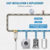 VEVOR Spin Down Filter, 40 Micron Whole House Sediment Filter for Well Water, 3/4" FNPT + 1" MNPT, 4 T/H High Flow Rate
