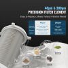 VEVOR Spin Down Filter, 40 Micron + 30 Micron Fine Filtration, Whole House Sediment Filter for Well Water, 3/4" FNPT + 1" MNPT, 4 T/H High Flow Rate