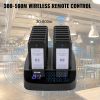 VEVOR F101 Restaurant Pager System 16 Pagers, Max 98 Beepers Wireless Calling System, Touch Keyboard with Vibration, Flashing and Buzzer for Church