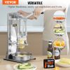 VEVOR Commercial French Fry Cutter with 4 Replacement Blades, 1/4‚Ä≥ and 3/8‚Ä≥ Blade Easy Dicer Chopper, 6-wedge Slicer and 6-wedge Apple Corer