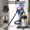 VEVOR Stainless Steel Wet Dry Shop Vacuum, 5.5 Gallon 6.5 Peak HP Wet/Dry Vac