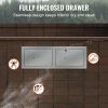 VEVOR Outdoor Kitchen Drawers 30" W x 10" H x 20" D, Horizontal Double BBQ Access Drawers Stainless Steel with Handle