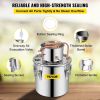 VEVOR Water Alcohol Distiller, 3 Gal, Distillery Kit w/Circulating Pump, Alcohol Still Copper Tube, Whiskey Distilling Kit w/Build-In Thermometer