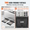 VEVOR Retro Stainless Steel Toaster, 4 Slice, 1625W 1.5'' Extra Wide Slots Toaster with Removable Crumb Tray 6 Browning Level