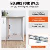 VEVOR Pull-Out Trash Can, 29L Single Bin, Under Mount Kitchen Waste Container with Slide and Handle