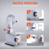 VEVOR Commercial Electric Meat Bandsaw, 1100W Stainless Steel Countertop Bone Sawing Machine, Workbeach 19.3" x 15", 0.16-7.9 Inch Cutting Thickness
